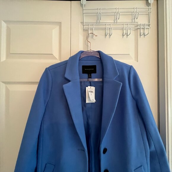 Blue Wool Coat - Picture 7 of 8